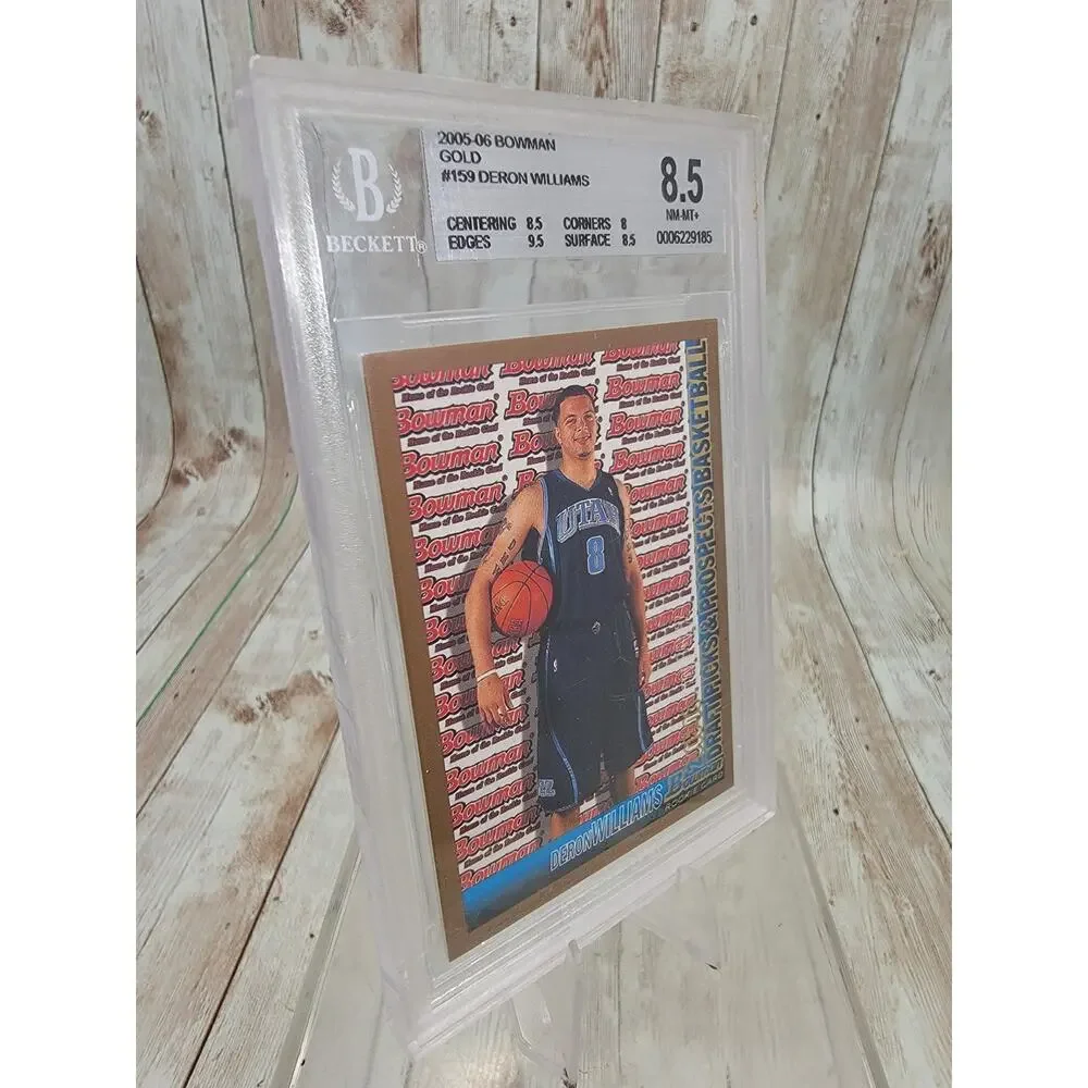 2005-06 Bowman Draft Picks & Prospects Deron Williams #159 Gold (RC) Beckett 8.5